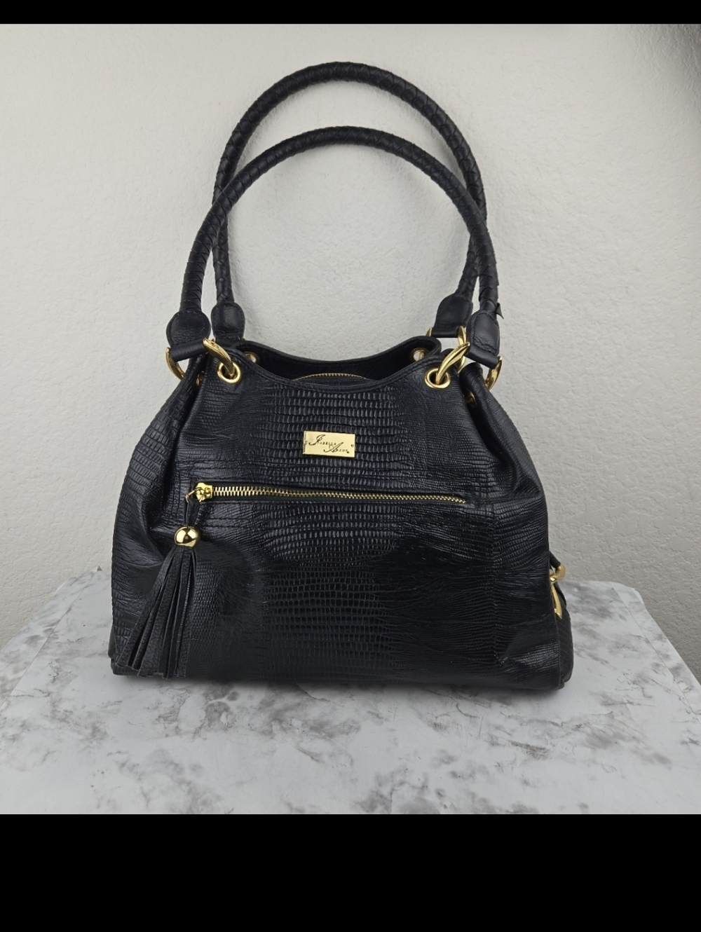 Isabella Adams Black Leather Purse